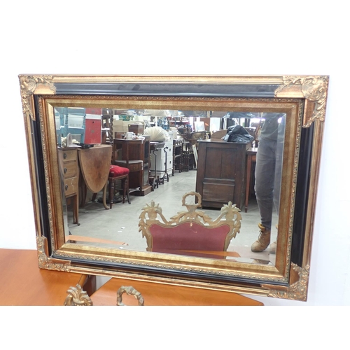 481 - A pair of modern Bedside Stands, a large gilt and black Wall Mirror another gilt Mirror and two whit... 