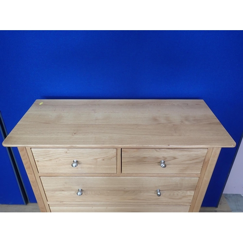 537 - A modern Chest of two short and three long drawers, 3ft 3in W x 3ft 4in H