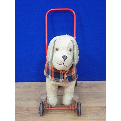 546 - A Pedigree Dog on Trolley