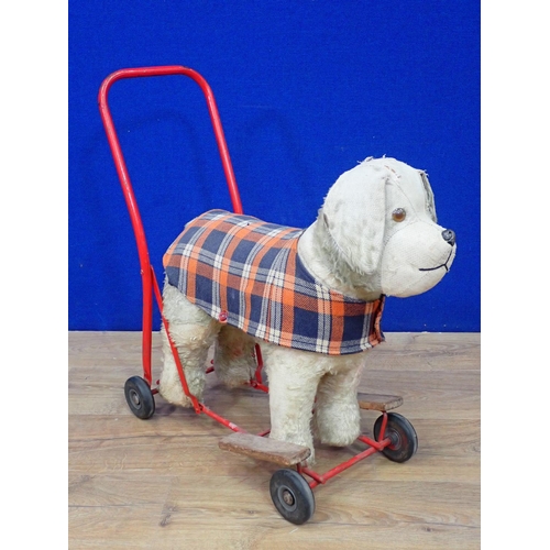 546 - A Pedigree Dog on Trolley