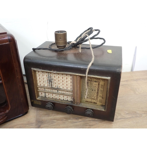 72 - A Smith & Corona Typewriter in case and two old Radios (passed PAT)