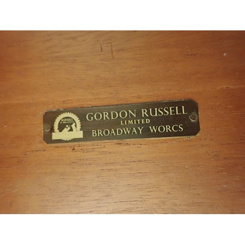 78 - A Gordon Russell Ltd, Broadway, Worcester Large Desk fitted drawers to one side and a cover to the o... 