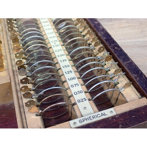 80 - A cased set of Optometrist Lenses