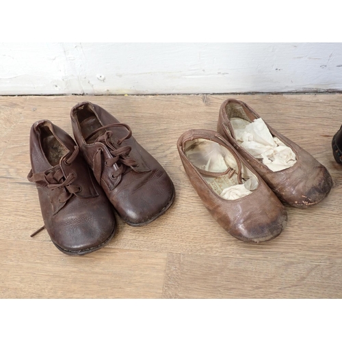 98 - Four pairs of leather children's Shoes