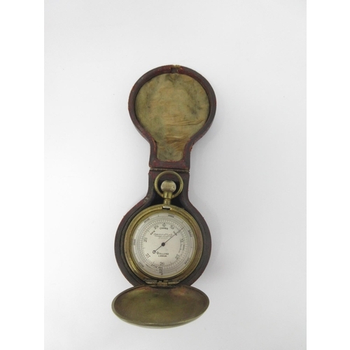 927 - A Pocket Barometer by Dolland, London, in case