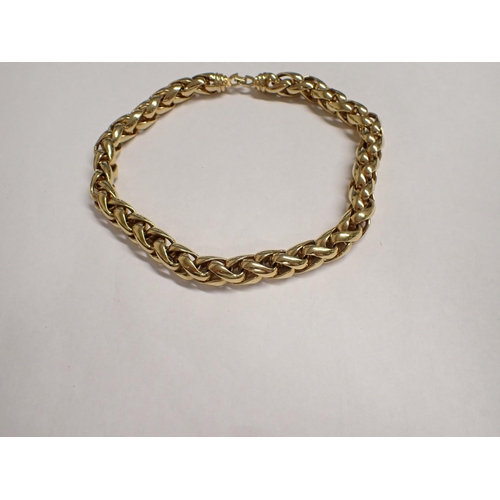 197 - A Christian Dior gilt metal heavy chain Necklace, marked Chr. Dior