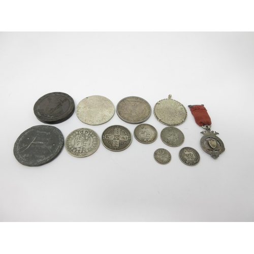 224 - A small collection of Coins to include a 1797 Cartwheel Twopence, US 1887 (5), Morgan Dollar, Austri... 