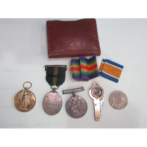 228 - A WWI British War Medal and Victory Pair named to 2083 GNR J.S.H. Grimmer R.A. and a Territorial For... 