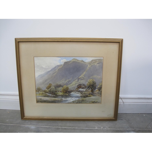 252 - HAROLD GRESLEY. Grange Bridge, Borrowdale, signed, watercolour, 10 1/2 x 15in