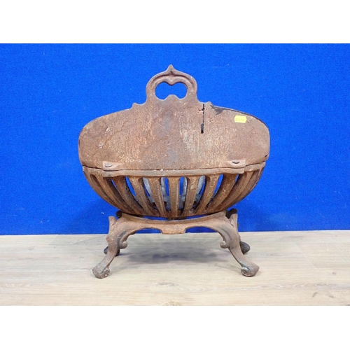 352 - A cast iron Fire Basket