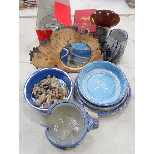 409 - ****  WITHDRAWN **** 

A collection of Pottery including Storage Containers, Jug, Charger, cut glass... 