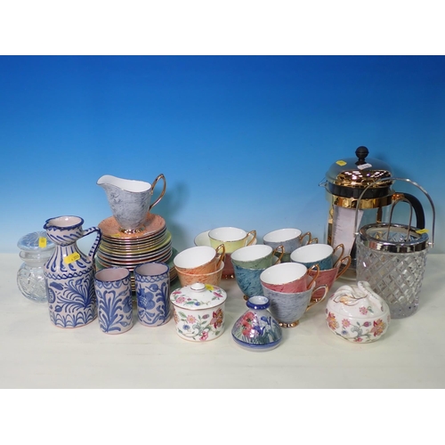 420 - A Doulton Burslem part Dessert Service, a Limoges part Desert Service, Royal Albert 'Gossamer' Tea S... 