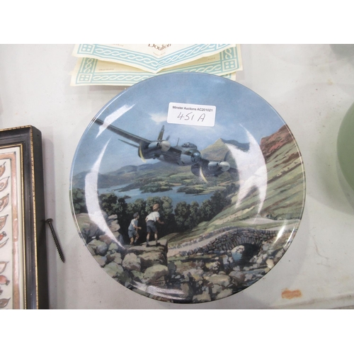 451A - A set of seven Royal Doulton Collector's Plates, Heroes of the sky by Michael Turner with three cert... 