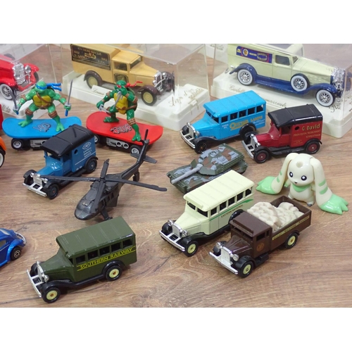 511 - A box of play worn diecast model Vehicles