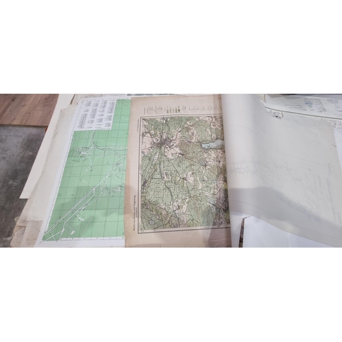 523 - A large quantity of large scale Maps of Cities including Hong Kong