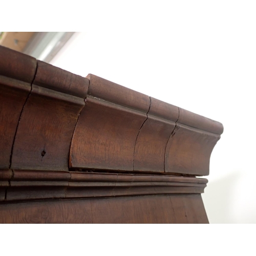 610 - A pair of 19th Century mahogany Bookcases each fitted glazed door to upper section above cupboard ba... 