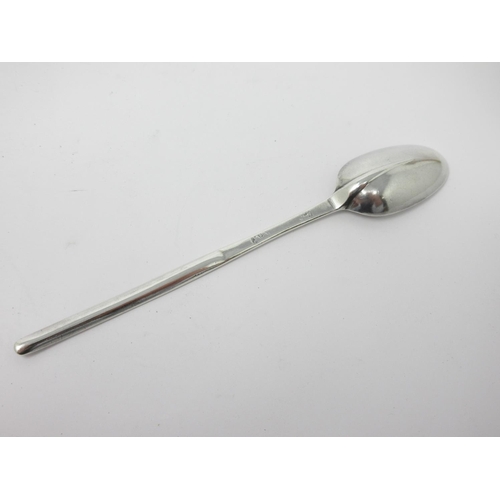 19 - A Georgian silver Marrow Scoop/Spoon with rat tail bowl, marks worn