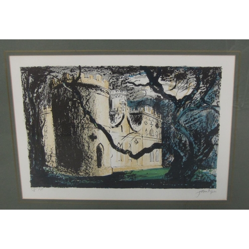 202 - JOHN PIPER CH (1903-1992). Clytha Castle, 1976 (Levinson, 251), colour lithograph, signed artist's p... 