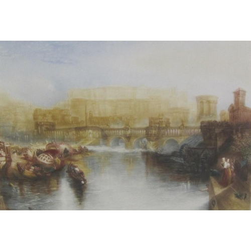 204 - JOHN COTHER WEBB (1855-1927) (after Turner). Venetian Cappriccio; and a Triumphal Bridge, pencil sig... 