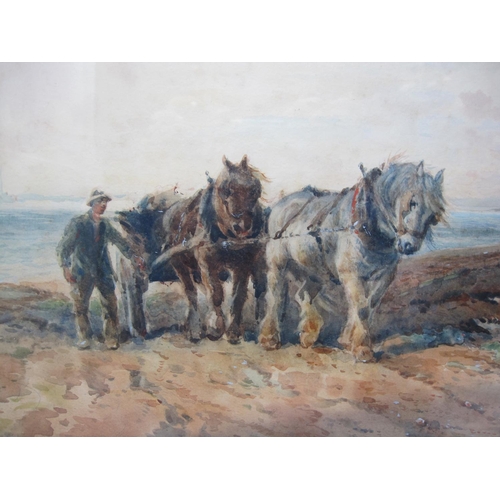 217 - SIDNEY GOODWIN (1875-1944). Kelp Gatherers returning Home, signed, watercolour, 12 ½ x 19 ½ in
  The... 