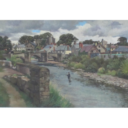 228 - KENNETH PROCTOR (1909-1990) 'The Wye at Builth Wells', signed and inscribed as title, and with artis... 