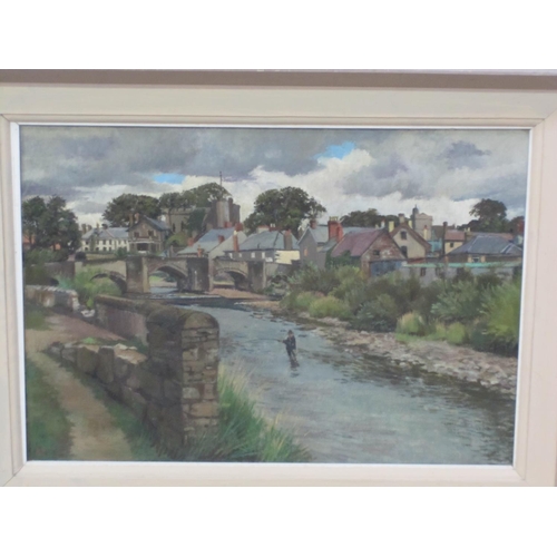 228 - KENNETH PROCTOR (1909-1990) 'The Wye at Builth Wells', signed and inscribed as title, and with artis... 