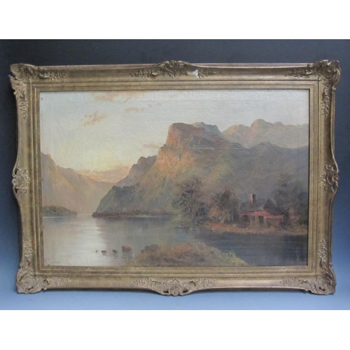 231 - FRANCIS E. JAMIESON (1895-1950). A Loch Landscape, signed 'F.E. Jamieson', oil on canvas, 20 x 30 in... 