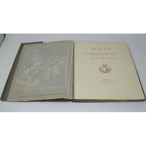 235 - EDWARD CARUANA DINGLI (1876-1950)  ‘Malta, The Colour and Life of Malta from Original Paintings ', a... 