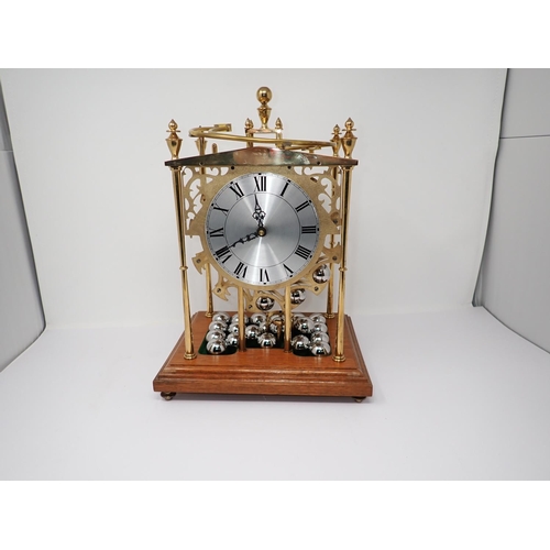 367 - A modern Falling Ball Clock (also known as the Spherical Weight Clock), working solely on gravity, m... 