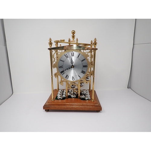 367 - A modern Falling Ball Clock (also known as the Spherical Weight Clock), working solely on gravity, m... 