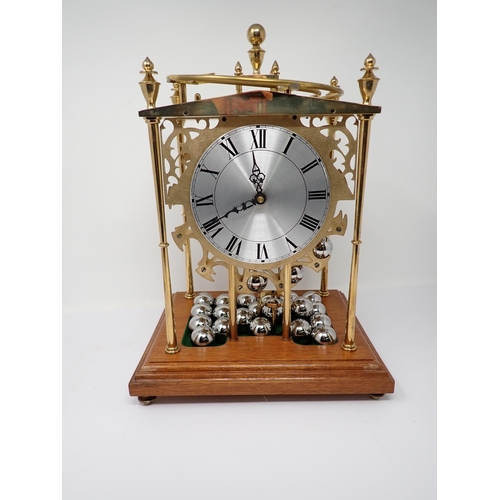 367 - A modern Falling Ball Clock (also known as the Spherical Weight Clock), working solely on gravity, m... 