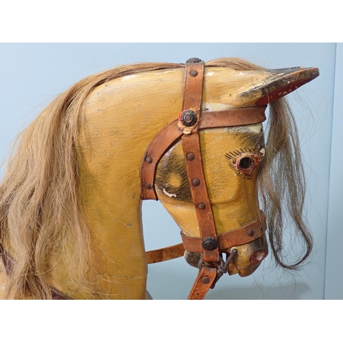 381 - A Victorian Rocking Horse by G & J Lines painted as a dappled palomino 4ft 2in L x 4ft H