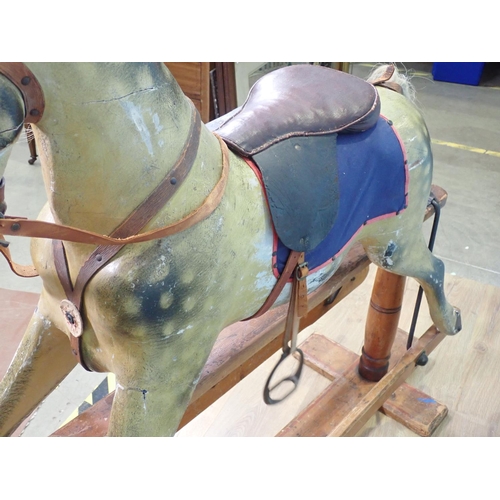 381 - A Victorian Rocking Horse by G & J Lines painted as a dappled palomino 4ft 2in L x 4ft H