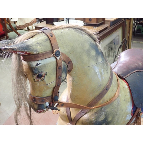 381 - A Victorian Rocking Horse by G & J Lines painted as a dappled palomino 4ft 2in L x 4ft H