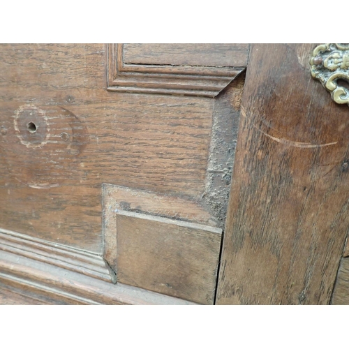 466 - An early 18th Century oak Chest on Stand with moulded drawer fronts, fitted two short and two long d... 