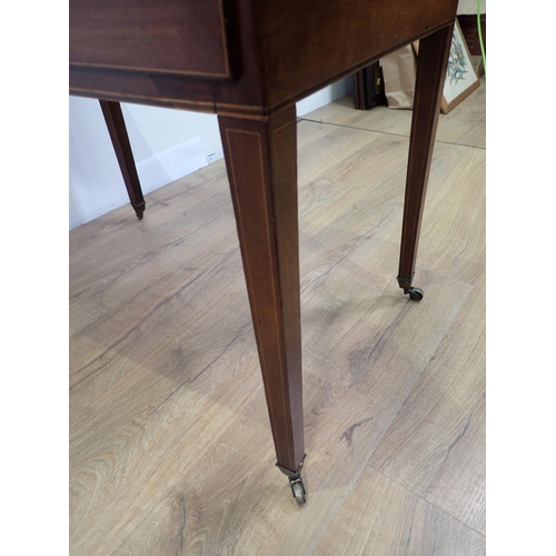 526 - A 19th Century mahogany Washstand with folding hinged top opening to reveal an easel mirror and cove... 