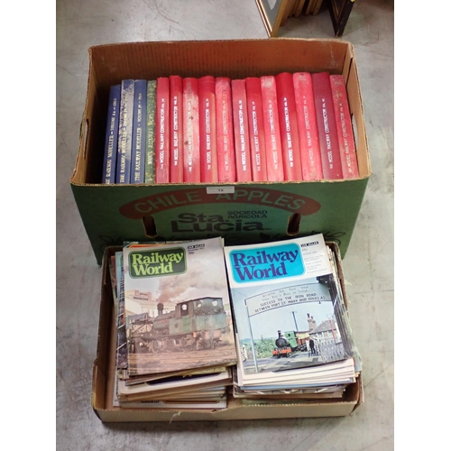 12 - Box of Railway World Magazines