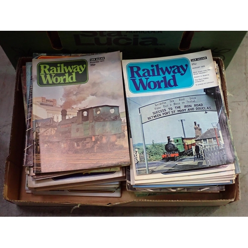 12 - Box of Railway World Magazines