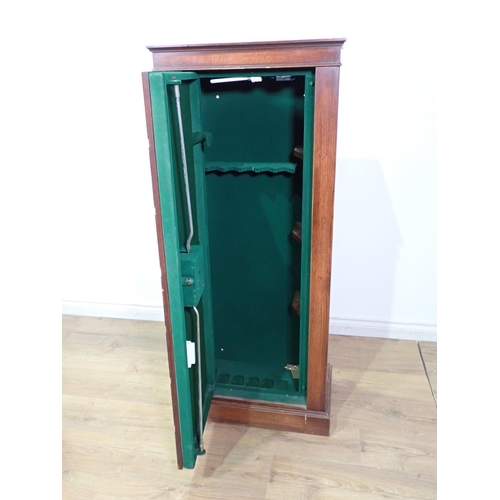 24 - A Gun Cabinet disguised as on oak Wellington Chest 4ft 7in H x 2ft W