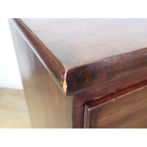 267 - A 19th Century mahogany Chest of two short and three long drawers 3ft 4in x 3ft 4in