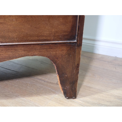 267 - A 19th Century mahogany Chest of two short and three long drawers 3ft 4in x 3ft 4in