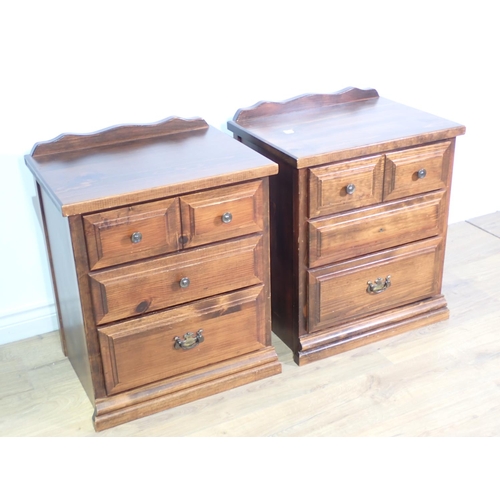 278 - A pair of modern pine Bedside Chests