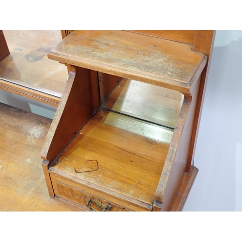 290 - A Victorian walnut Dressing Chest fitted two short and two long drawers 5ft 4in x 3ft 6in