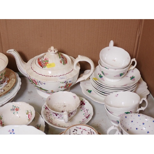 331 - Collection of English Cups, Saucers, Plates, Tea Pots, etc.