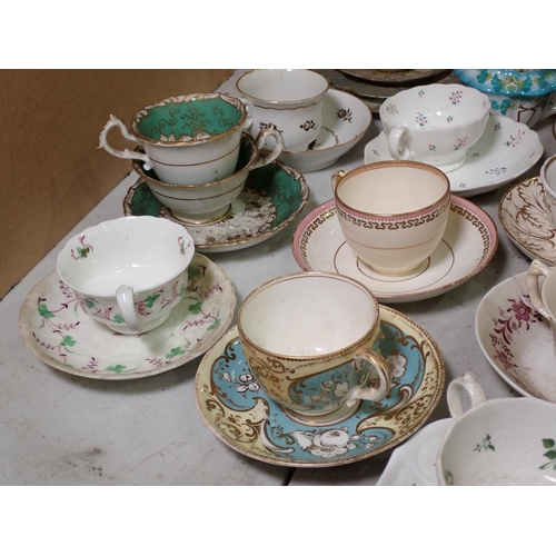 332 - Collection of English porcelain Tea Cups, Saucers, Tea Pot, etc.