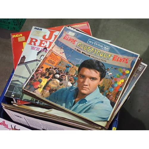 339 - Box of Records including Elvis Presley, etc.