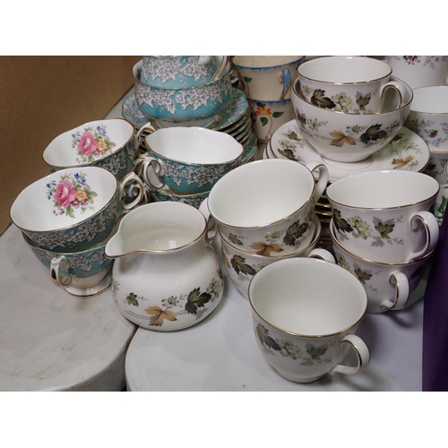 341 - Royal Stafford 'Enchanting' Tea Service, Royal Albert part Tea Service, Royal Doulton 'Larchmont' Te... 