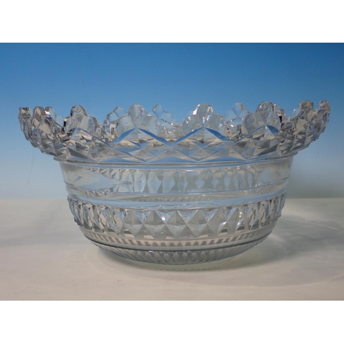 369 - A Victorian heavy cut glass Bowl