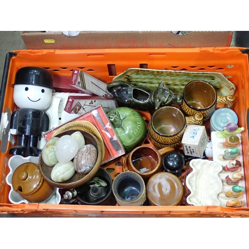 387 - Three boxes of assorted China