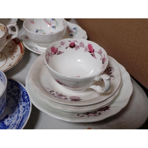 391 - Collection of mainly 19th Century Tea Cups and Saucers